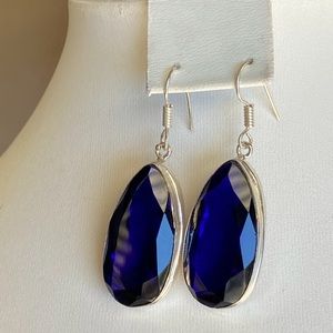 💥 Dark Blue Topaz earrings 💥